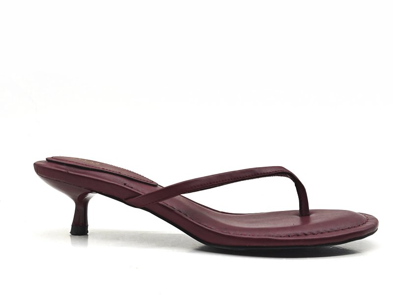 Minimal Flip-flop Style Heeled Mules