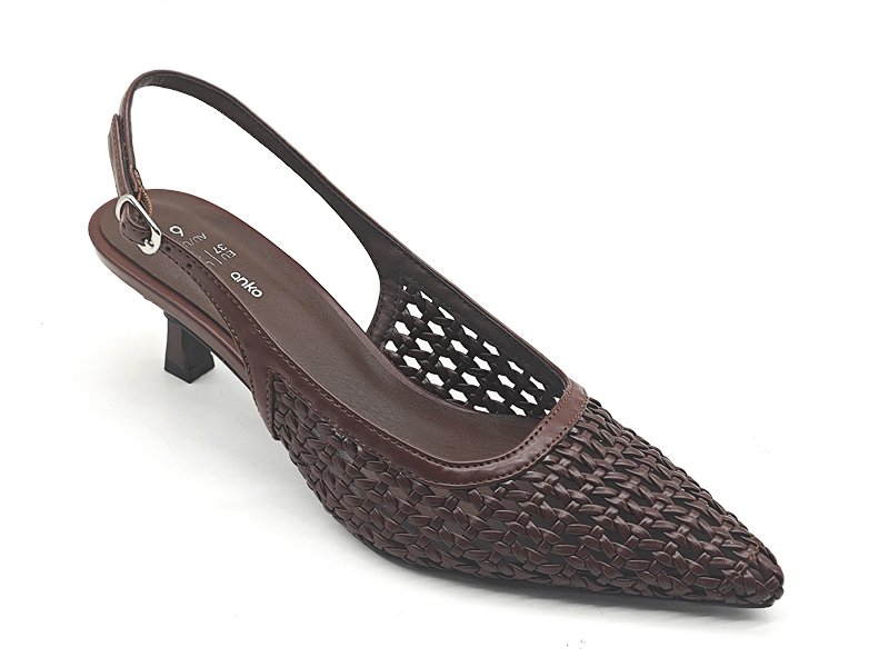 Woven Textile Slingback Dress Pumps