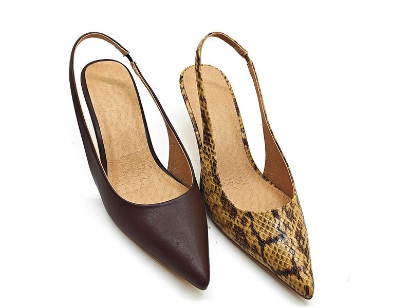 Pointed Toe Slingback Stilettos