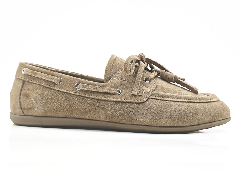 Tassel Suede Boat Shoes