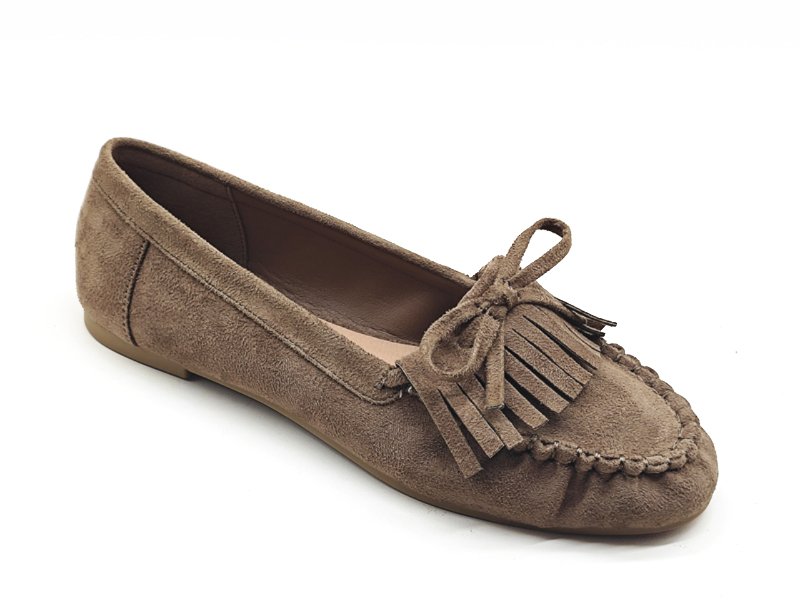 Tassel Fringe Suede Flat Loafers
