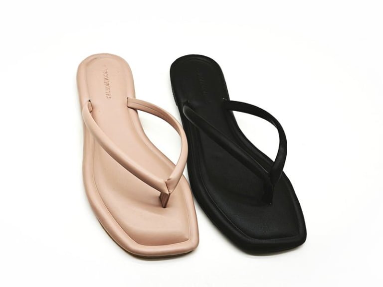 Flat Square Toe Flip Flops