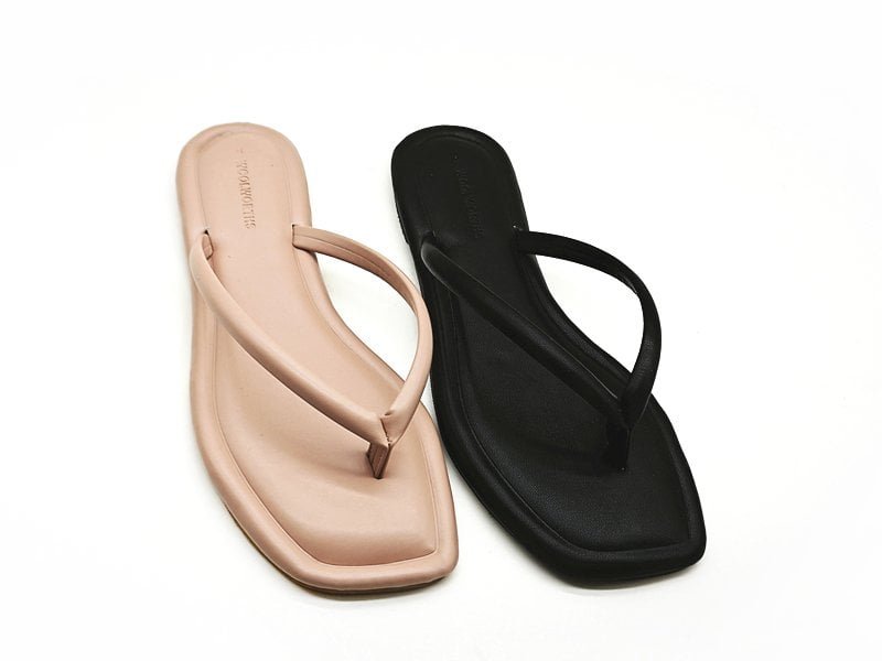 Flat Square Toe Flip Flops
