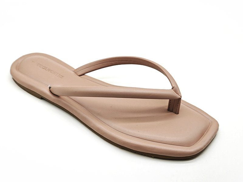 Flat Square Toe Flip Flops