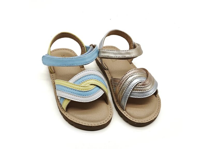 Twist Color Block Kids Sandals
