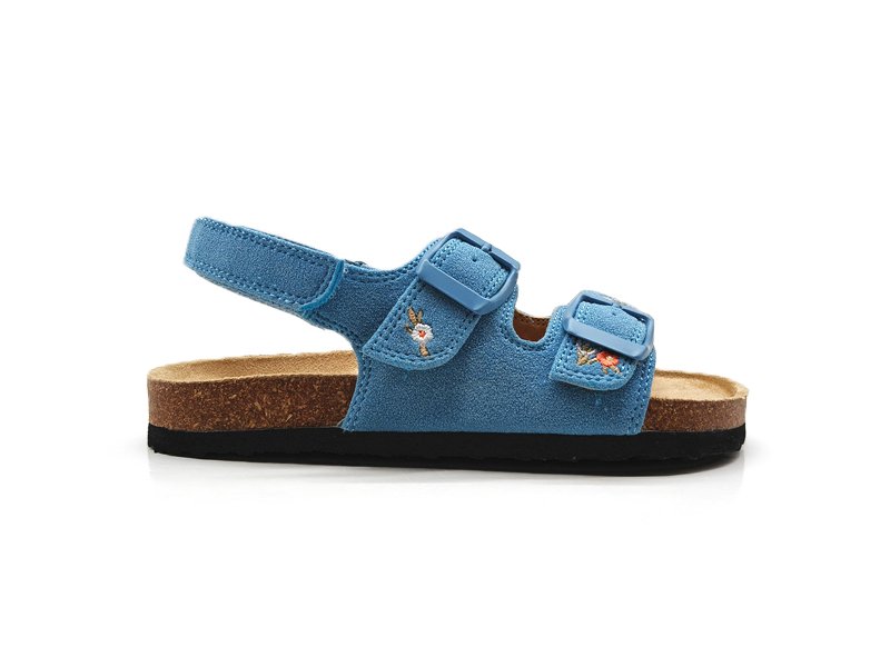Embroidered Back Strap Sandals