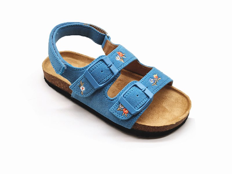 Embroidered Back Strap Sandals