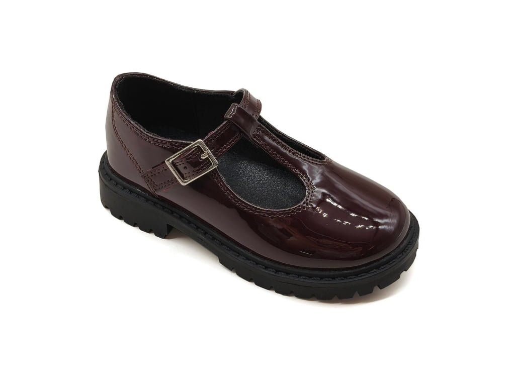 Patent Chunky Mary Jane Shoes