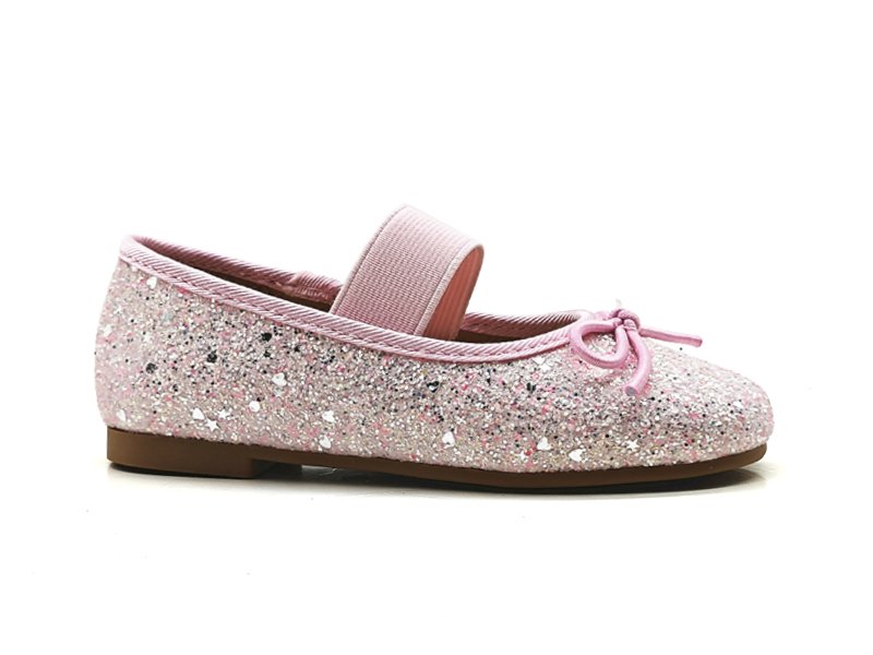 Glitter Bow Mary Jane Kids Flats