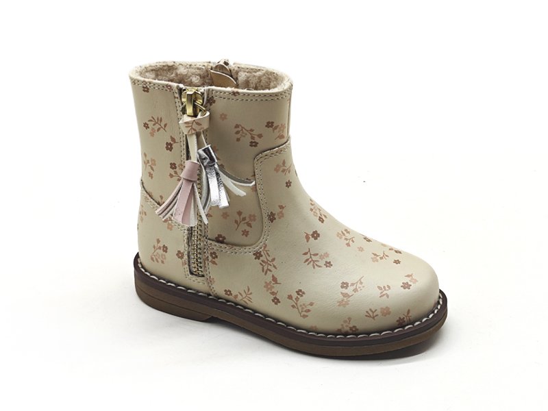 Floral Tassel Kids Boots