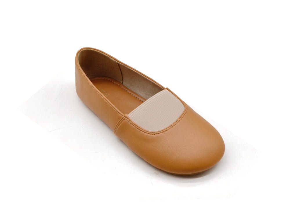 Round Toe Color Block Casual Flat Shoes