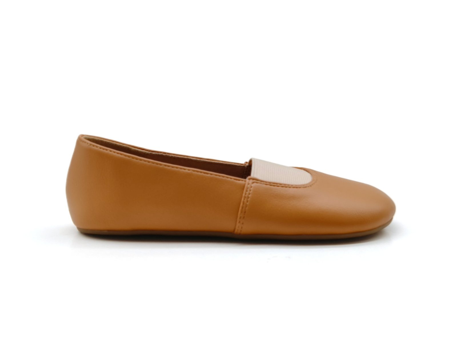 Round Toe Color Block Casual Flat Shoes