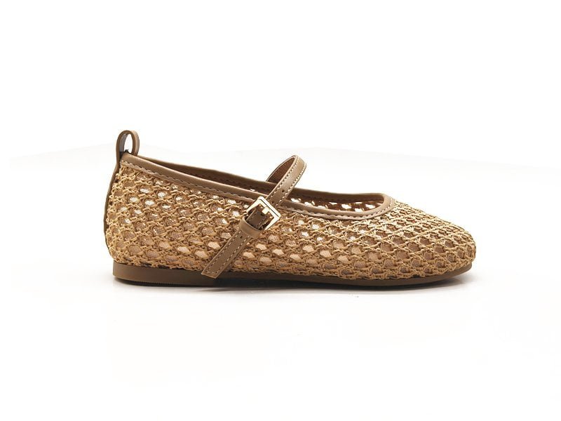 Hollow Woven Mary Janes