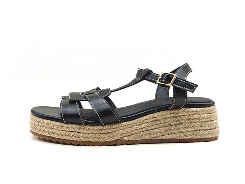 Woven Strap Platform Sandals