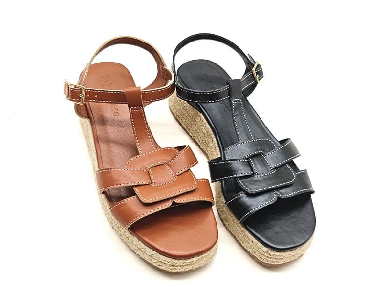 Woven Strap Platform Sandals