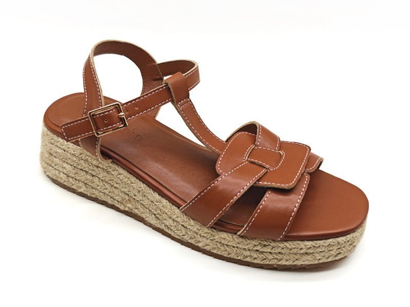Woven Strap Platform Sandals
