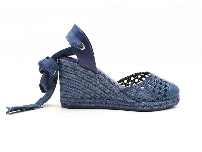 Crochet Ankle Tie Wedges