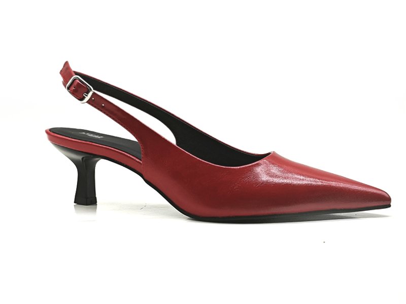 Pointed Toe Slingback Kitten Heels