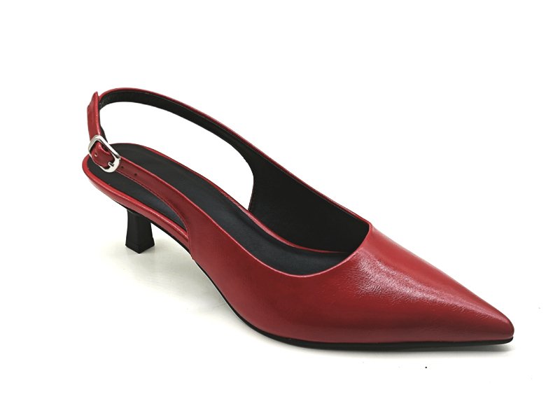 Pointed Toe Slingback Kitten Heels