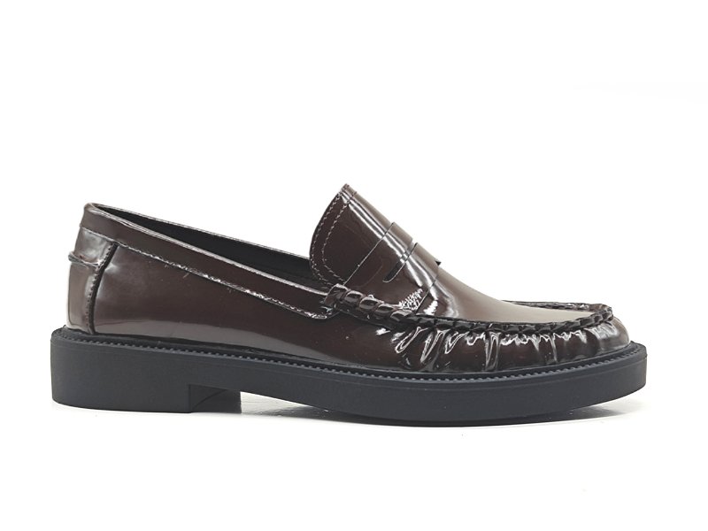 Patent Penny Loafers