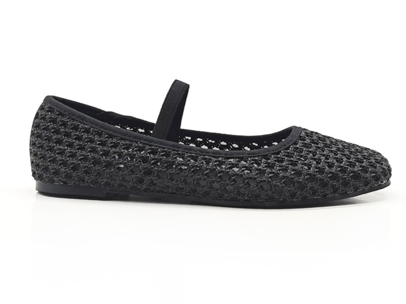 Raffia Hollow Square Toe Mary Jane Shoes