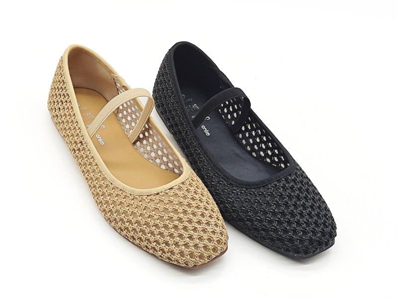 Raffia Hollow Square Toe Mary Jane Shoes