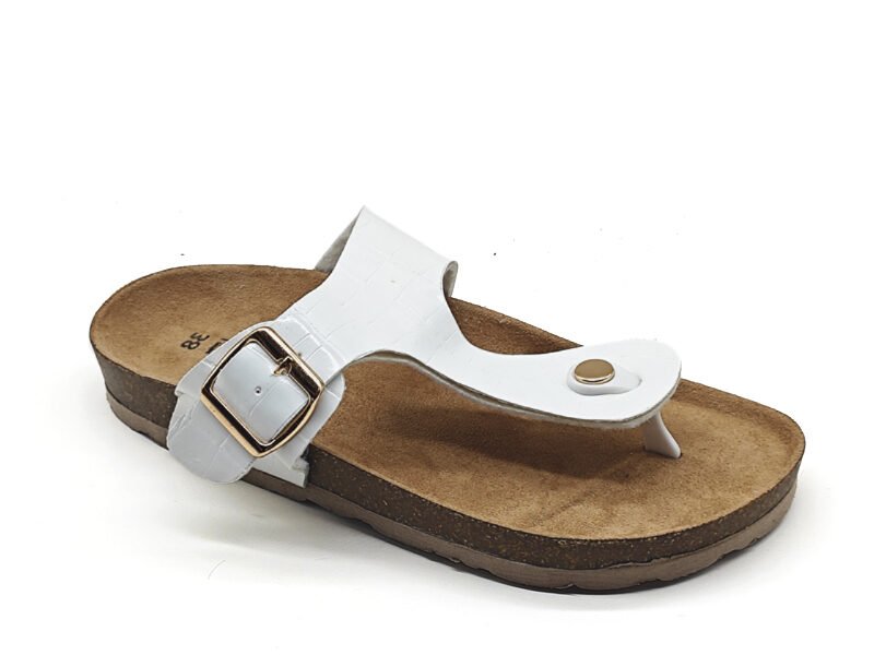 T-Strap Cork Thong Sandals