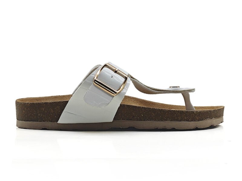 T-Strap Cork Thong Sandals