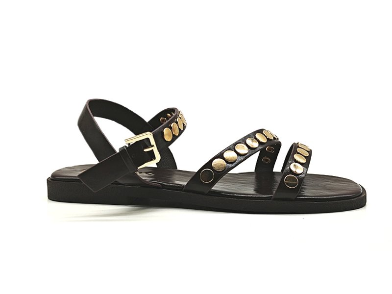 Multi Strap Rivet Decor Summer Sandals