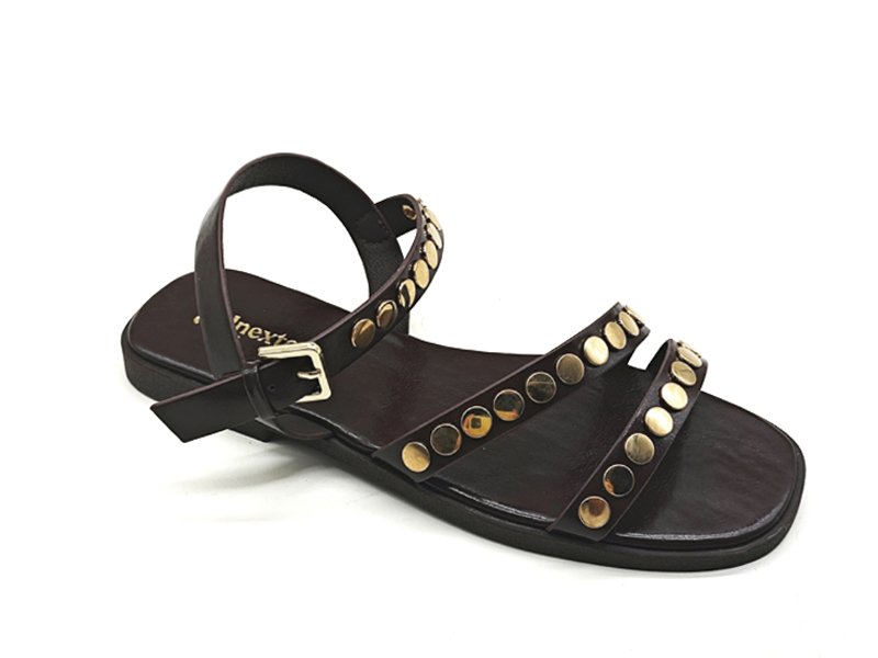 Multi Strap Rivet Decor Summer Sandals