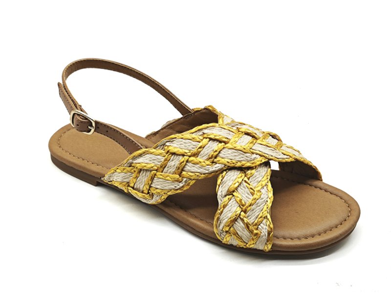 Woven Flat Slingback Summer Sandals