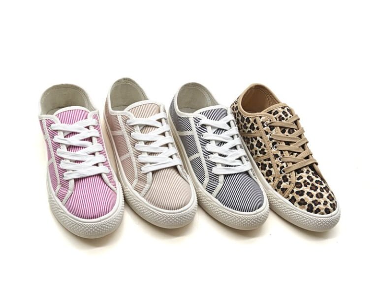 Multi Colors Corduroy Sneakers