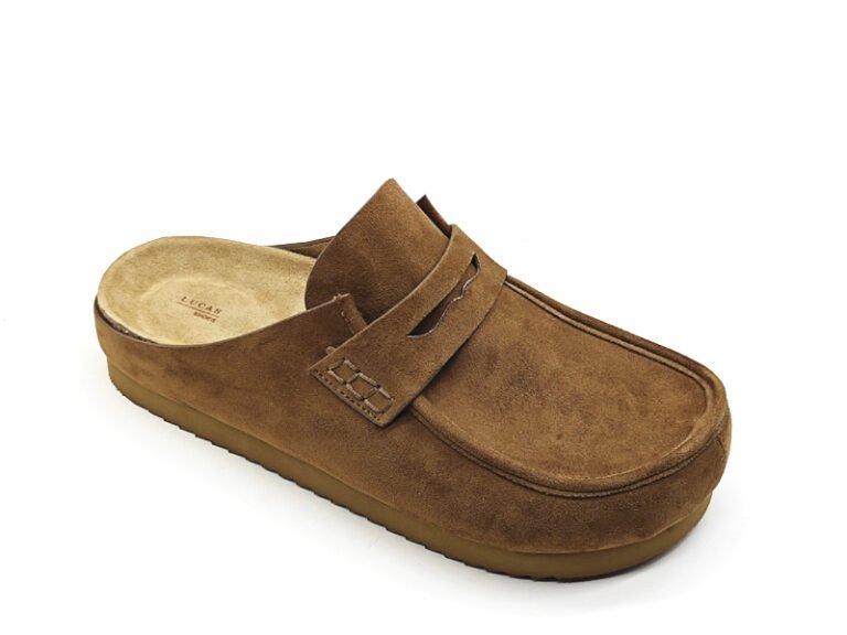 Suede Strap Clog Mules