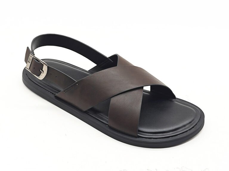Cross Strap Buckle Back Strap Sandals