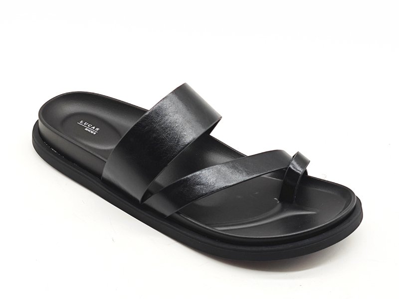 Single Strap Toe Loop Slide Sandals