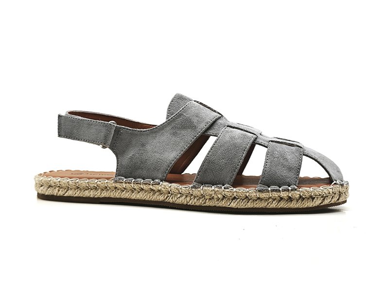 Woven Suede Espadrille Sandals