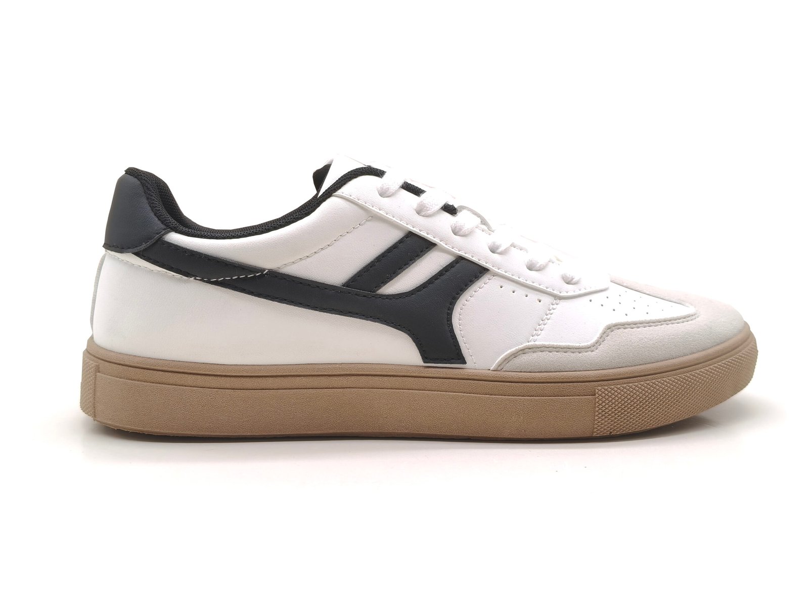 Retro Leather Panel Sneakers