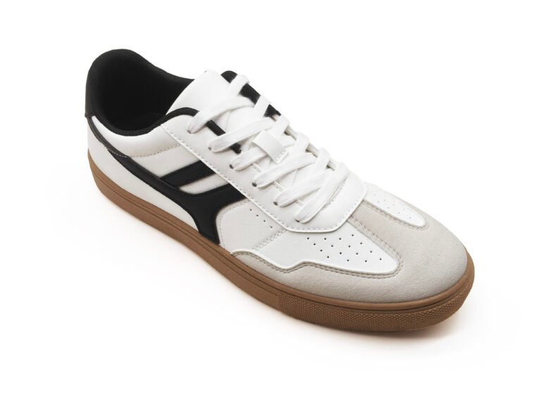 Retro Leather Panel Sneakers