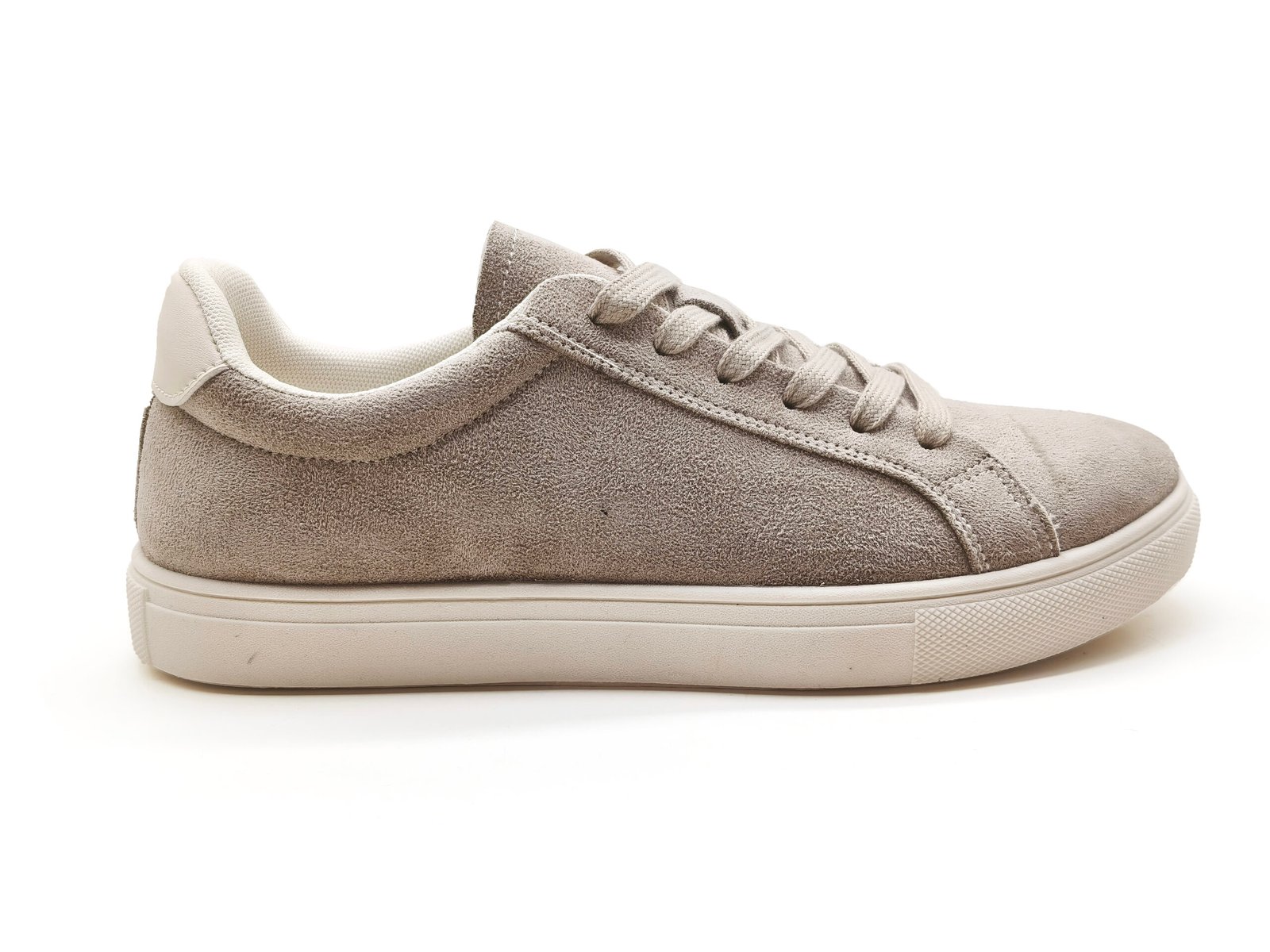 Solid Suede Lace-up Sneakers